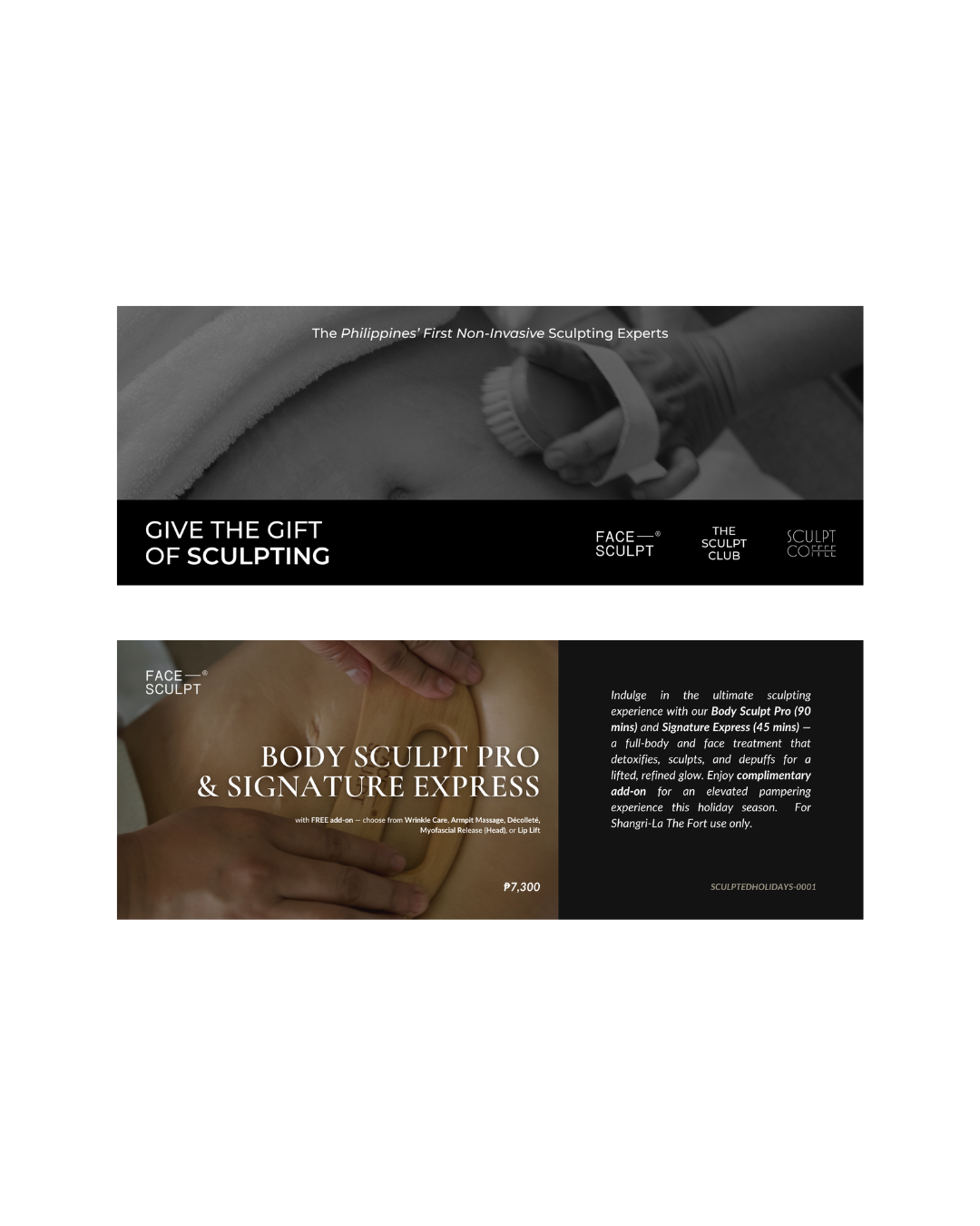 Sculpted Holidays | Body Sculpt Pro & Signature Express